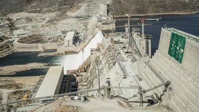 The Grand Ethiopian Renaissance Dam in Guba, Ethiopia. AFP