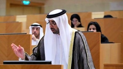 Ali Al Nuaimi expressed surprise over the high level of failed cheques. Fatima Al Marzooqi / The National