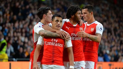 Alexis Sanchez and Arsenal are now on 10 points in the Premier League after five matches. Tony Marshall / Getty Images / September 17, 2016