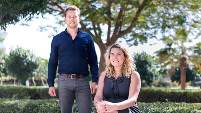 Ian Dillon and Katharine Budd are the founders of Now Money, a startup based in the UAE, that provides a cost-effective remittance solution, delivered via a smartphone app, to those excluded from the traditional banking system. Reem Mohammed / The National