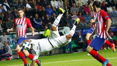 Real's Marcelo in action. EPA