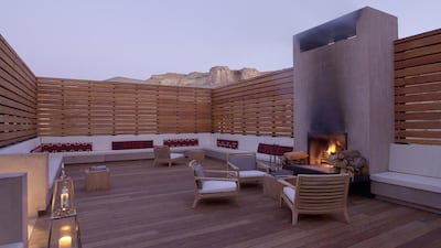 The Story-telling Lounge at Amangiri.