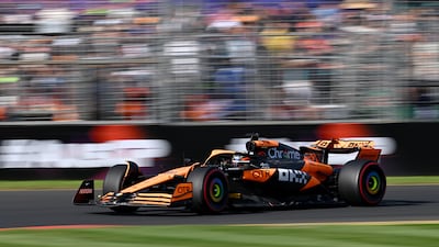 Oscar Piastri of McLaren during the qualifying at the Albert Park Circuit in Melbourne. EPA