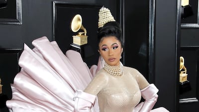 2019: Cardi B stole the show at the 61st annual Grammy Awards in her vintage Thierry Mugler oyster-inspired gown. EPA