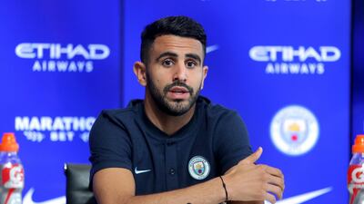 Riyad Mahrez - joined Manchester City from Leicester City. AP Photo