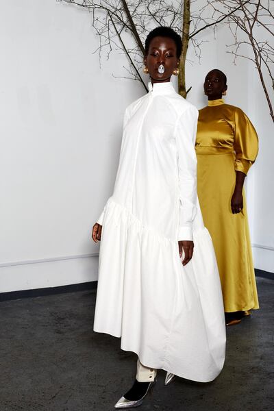 Looks from Deborah Latouche's modestwear collection. Photo: Asia Werbel