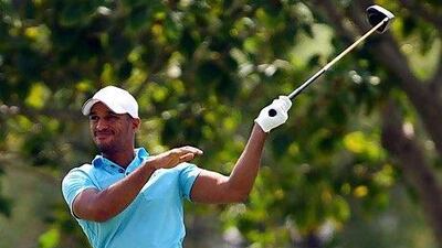 Ahmed Al Musharrekh, the Emirati, said he found his first event as a professional 'overwhelming'. Satish Kumar / The National