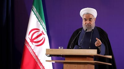 President Hassan Rouhani delivers a speech to provincial governors in Tehran this year. AFP
