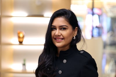 Sneha Rebecca, a parent with 1 million followers on Instagram, says learning how to set the guardrails online is crucial. Chris Whiteoak / The National