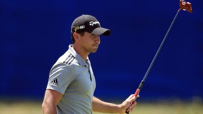 Jason Day of Australia reacts to his eagle putt on the 18th hole during the third round of the RBC Canadian Open at Glen Abbey Golf Club on July 23, 2016 in Oakville, Canada. Vaughn Ridley / AFP