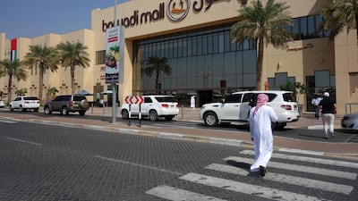 Bawadi Mall's facade hearkens back to a previous age of forts and clay-baked cladding. Delores Johnson / The National