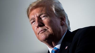 (FILES) In this file photo taken on May 14, 2019, US President Donald Trump speaks about infrastructure at the Cameron LNG Export Facility in Hackberry, Louisiana. US President Donald Trump issued a stern warning to Iran on Sunday, May 19, 2019 suggesting that if the Islamic republic attacks American interests, it will be destroyed. "If Iran wants to fight, that will be the official end of Iran. Never threaten the United States again," Trump said in a tweet. Tensions between Washington and Tehran have been on the rise as the United States has deployed a carrier group and B-52 bombers to the Gulf over what it termed Iranian "threats." / AFP / Brendan Smialowski