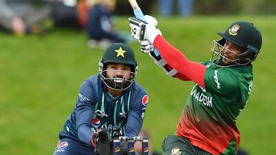 Bangladesh's Shakib Al Hasan played a captain's knock of 68. AFP