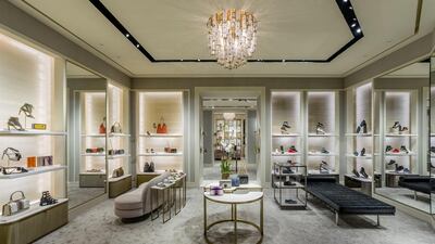 Jimmy Choo’s first dual gender store at the Mall of Emirates in Dubai. Courtesy Jimmy Choo
