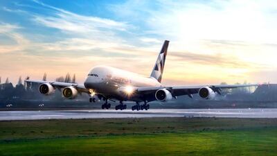 Etihad now operates its twice daily flights to New York using only A380s. Courtesy Etihad