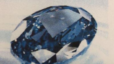 A man has been jailed for five years for his role in the theft of a Dh73 million diamond. Courtesy Dubai Police