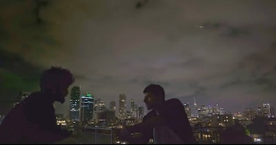 For Naza, people were interviewed, their identities hidden in shadow, on rooftops in Tel Aviv at night. Photograph: Naza