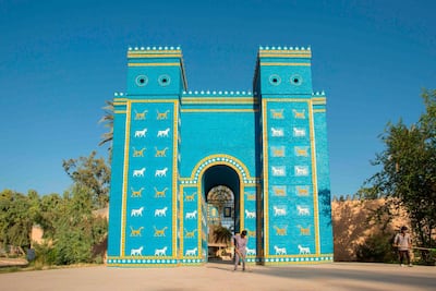 The Ishtar Gate in Babylon. AP