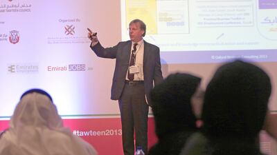 Prof William Scott-Jackson gives his views on how Emiratisation can give the UAE a successful future, saying Emiratis should be groomed to lead all sectors of the country. Ravindranath K / The National