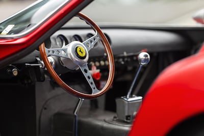 The Ferarri's interior. EPA