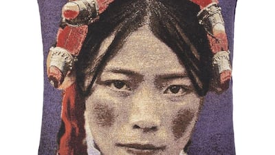 Pillow talk: Intricately woven, this throw pillow by FS Home will add a much-needed pop to any drab room. FS Home Cushion, Dh300, Bloomingdale’s Home, The Dubai Mall. Courtesy of Bloomingdale’s Home