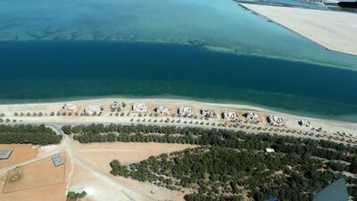The 800-unit Mayan development is located between Yas Plaza, Yas Beach and Yas Links golf course. Pawan Singh / The National