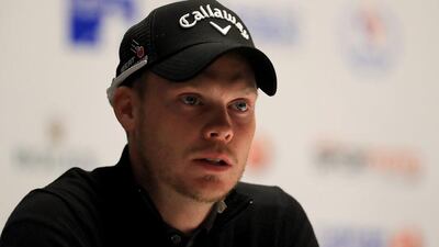 Danny Willett tqalks to the media on the eve of the Turkish Airlines Open. Richard Heathcote / Getty Images