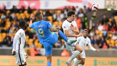 Gianluca Scamacca is a towering presence in the penalty box. Getty