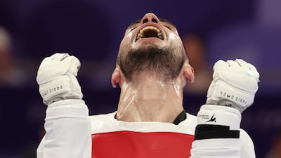 Jordan's Zaid Kareem following his semi-final win over Great Britain's Bradly Sinden. AFP