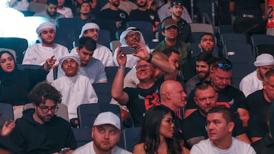 UFC fans at Etihad Arena.