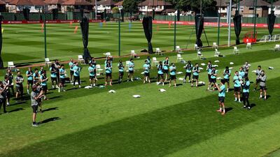 All Liverpool players and coaching staff sing Happy Birthday to Steven Gerrard. Getty