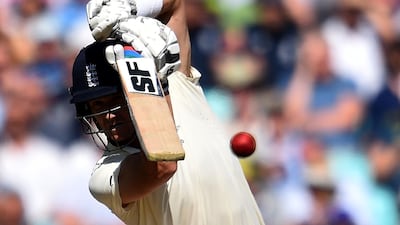 Joe Denly on his way to 94 against Australia. AFP