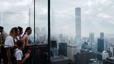 The luxury super-tall condo tower, 432 Park Avenue, in Midtown Manhattan. AFP