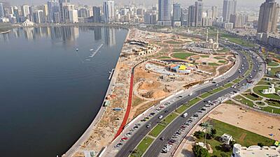 The Dh100 million Al Majaz waterfront project in Sharjah is expected to open before the end of the year.