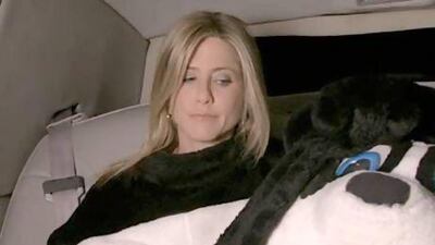 Jennifer Aniston in a webisode of Burning Love. Burning Love