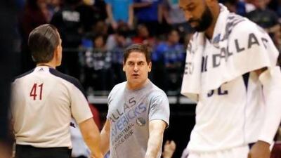 The NBA is considering a fine for Dallas Mavericks owner Mark Cuban after his comments about Kobe Bryant and the league's collective bargaining agreement. Mike Stone / Reuters