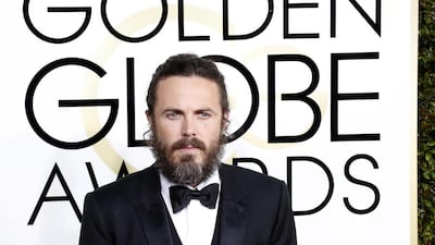 Casey Affleck arrives for the 74th annual Golden Globe Awards ceremony at the Beverly Hilton Hotel. Paul Buck / EPA