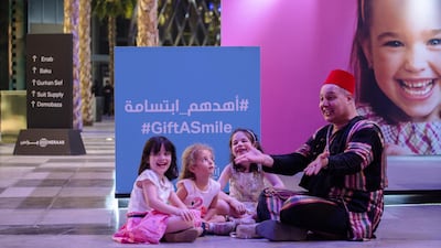 Nemer Salamun animates stories with voice and movement. Courtesy Meraas