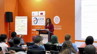 Tanya Dharamshi, clinical director at Priory Wellbeing Centre, says schools in the UAE need to introduce measures to better care of their teachers' mental wellbeing. Chris Whiteoak / The National