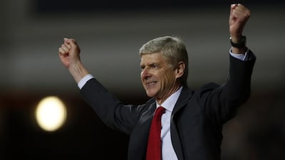 Arsene Wenger has Arsenal atop the Premier League table this season. David Klein / Sportimage / AP