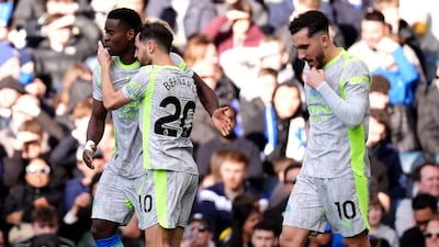 Manchester City defeated Chelsea 3-0 at Stamford Bridge. PA