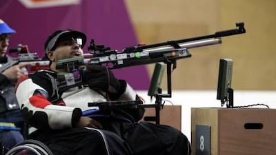 The UAE’s Abdulla Sultan Alaryani won gold in the mixed R6-50m rifle prone-SH1 on Tuesday but could only finish sixth in the men’s R7-50m rifle 3 positions-SH1 on Wednesday.
