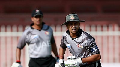 A master of the sport from beyond the Test world, Khurram Khan is finally getting the rewards his career so richly merits. Simply put, Khurram is the best cricketer ever to have worn the grey of the UAE national team. He is nearly 43 and scored a tournament record 581 runs when the national team qualified for next year’s World Cup via a tournament in New Zealand in January. He has been at the forefront of the side for the past 11 years, even though for most of that time his day job with Emirates Airline has meant he has traversed the globe on a weekly basis. Satish Kumar / The National