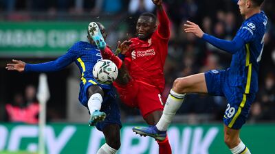 Naby Keita - 6. The Guinean was not expecting to play until Thiago was injured in the warm-up. He struggled to get to the pace early but battled hard. He departed the game in the 80th minute for Milner. EPA