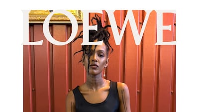 Saudi-British singer songwriter, Alewya, in Loewe's pre-fall fashion campaign shot by German photographer Juergen Teller. All photos: Juergen Teller for Loewe