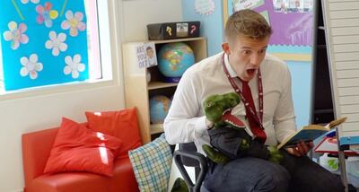 Thomas Blakemore, a primary school teacher at Kent College Dubai, creates content online to support teachers interested in moving to the UAE. Photo: Thomas Blakemore