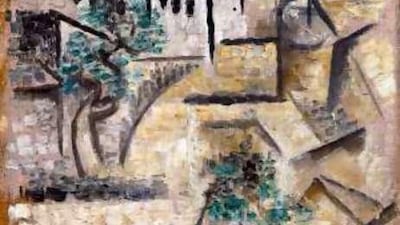 Detail from Pablo Picasso's L'Avenue Frochot, vie de l'atelier de Picasso , which will be coming to Abu Dhabi.