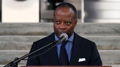 Todd D.Robinson, Charge d'Affaires of the US Embassy in Venezuela speaks during a press conference in Caracas. President Nicolas Maduro ordered the expulsion of the chief US diplomatic representative in Venezuela, rejecting economic sanctions imposed by Washington over his re-relection. Juan Barreto / AFP
