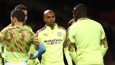 Fernandinho is set to feature in Manchester City's League Cup clash against Manchester United on Wednesday. Getty Images