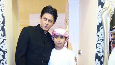 Shah Rukh Khan pose during the promoting his new movie "Chennai Express' in Dubai in August. Satish Kumar / The National